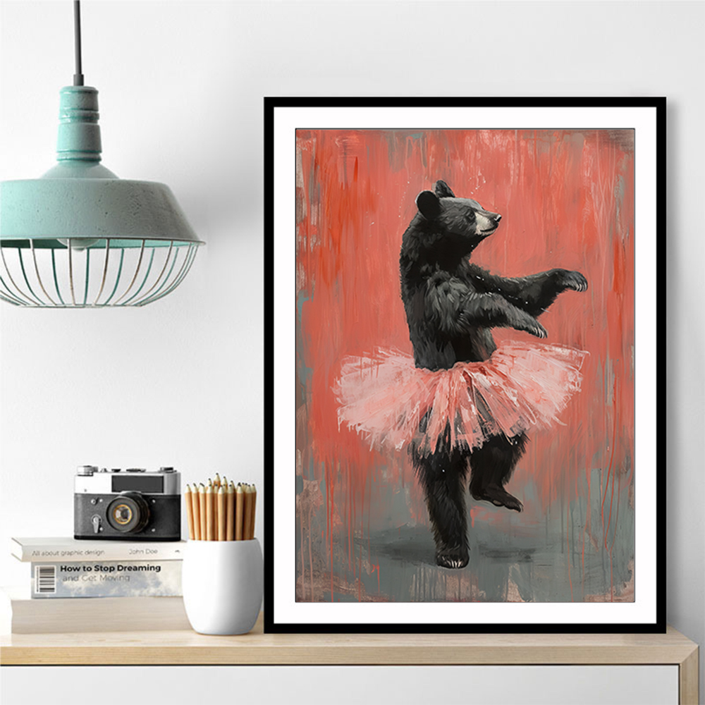 Black Bear Tutu Dancer In Red