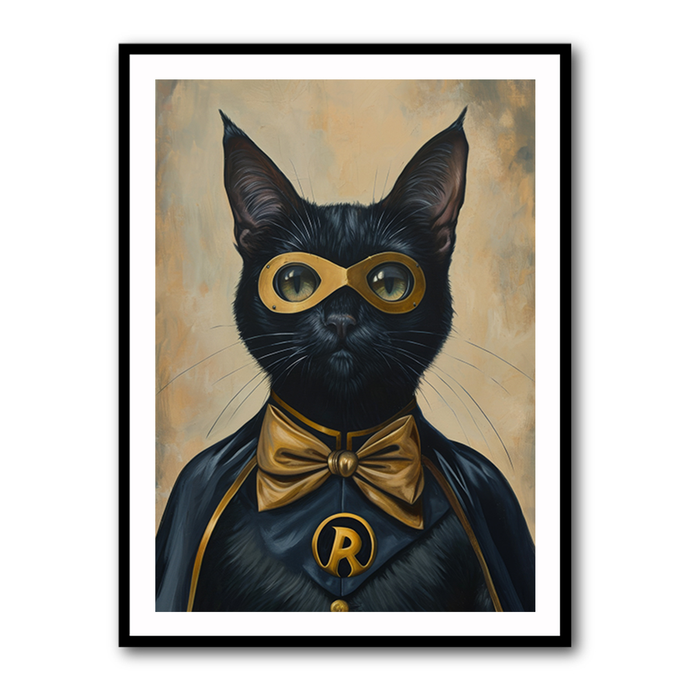 Black Cat Batman In Yellow