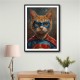 Ginger Cat Superman Superhero