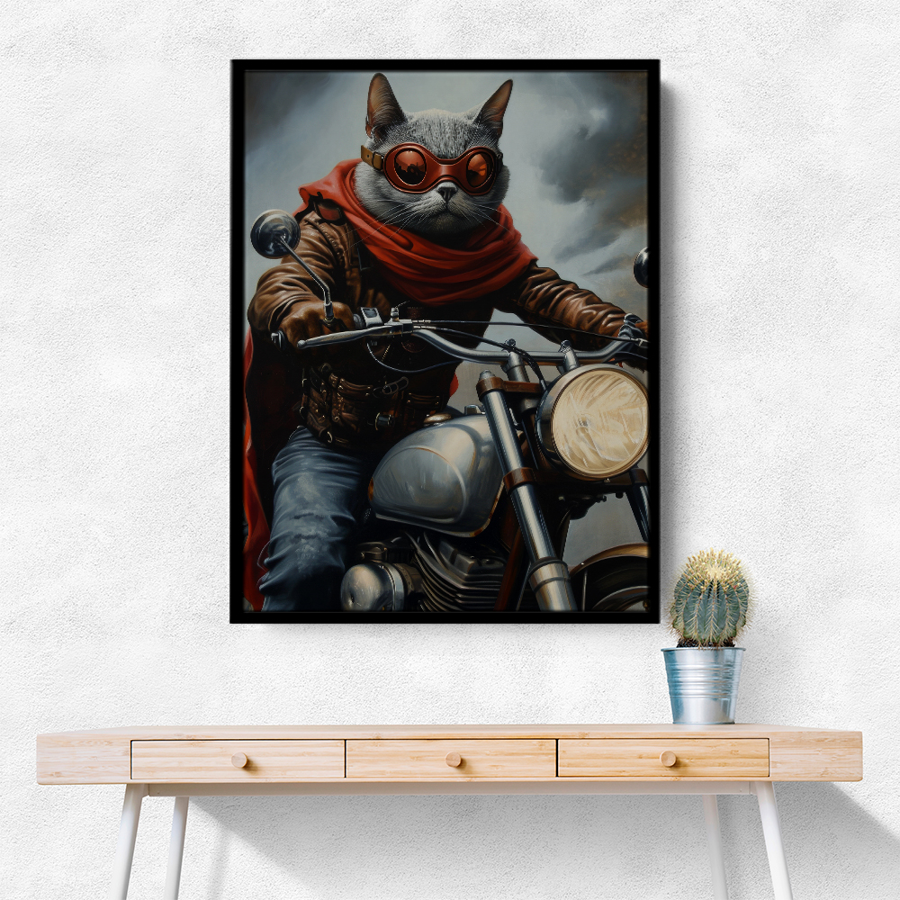 Biker Superhero Cat 2