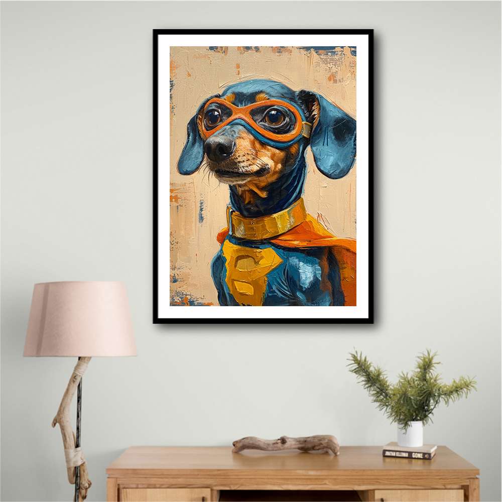 Superhero Dachshund