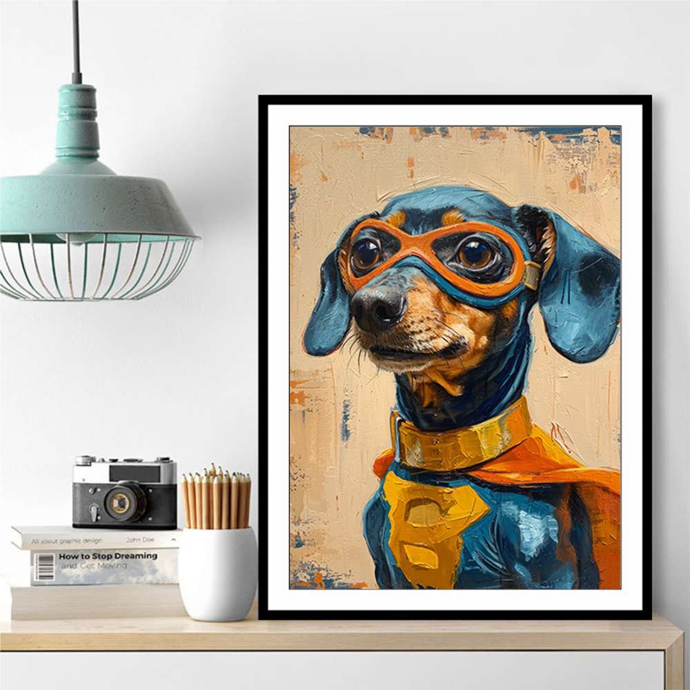 Superhero Dachshund