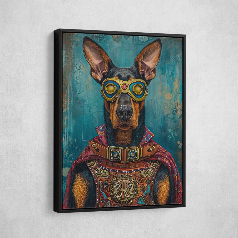 Superhero Doberman
