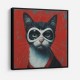 Superhero Black Cat Wall Art
