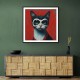 Superhero Black Cat Wall Art