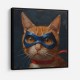 Superhero Ginger Cat Wall Art