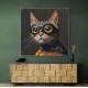 Masked Ginger Cat Wall Art