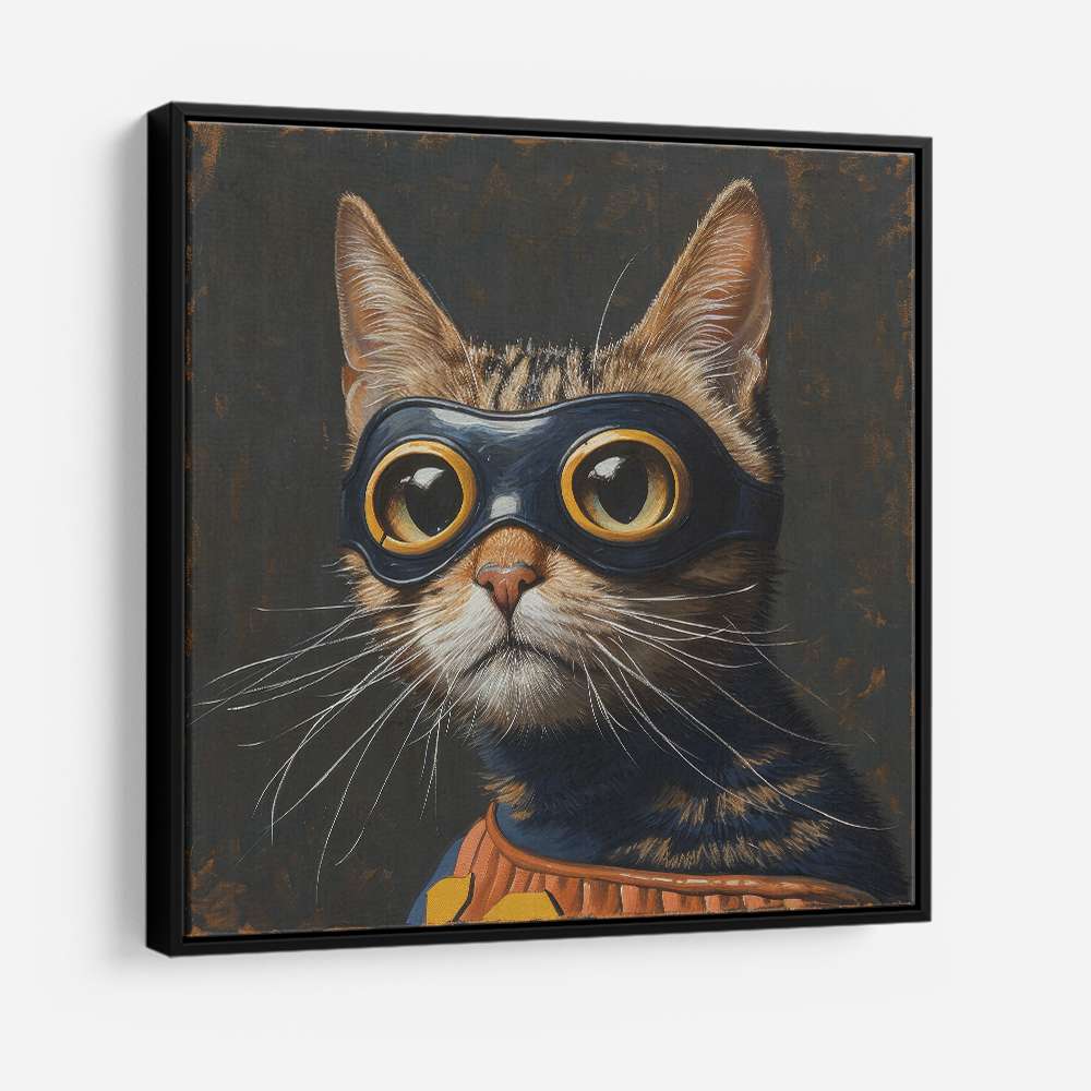 Masked Ginger Cat Wall Art