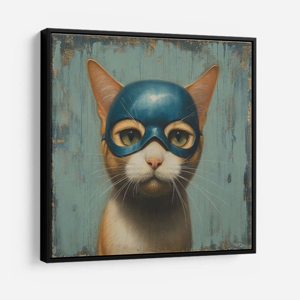 Masked Ginger Cat 2 Wall Art