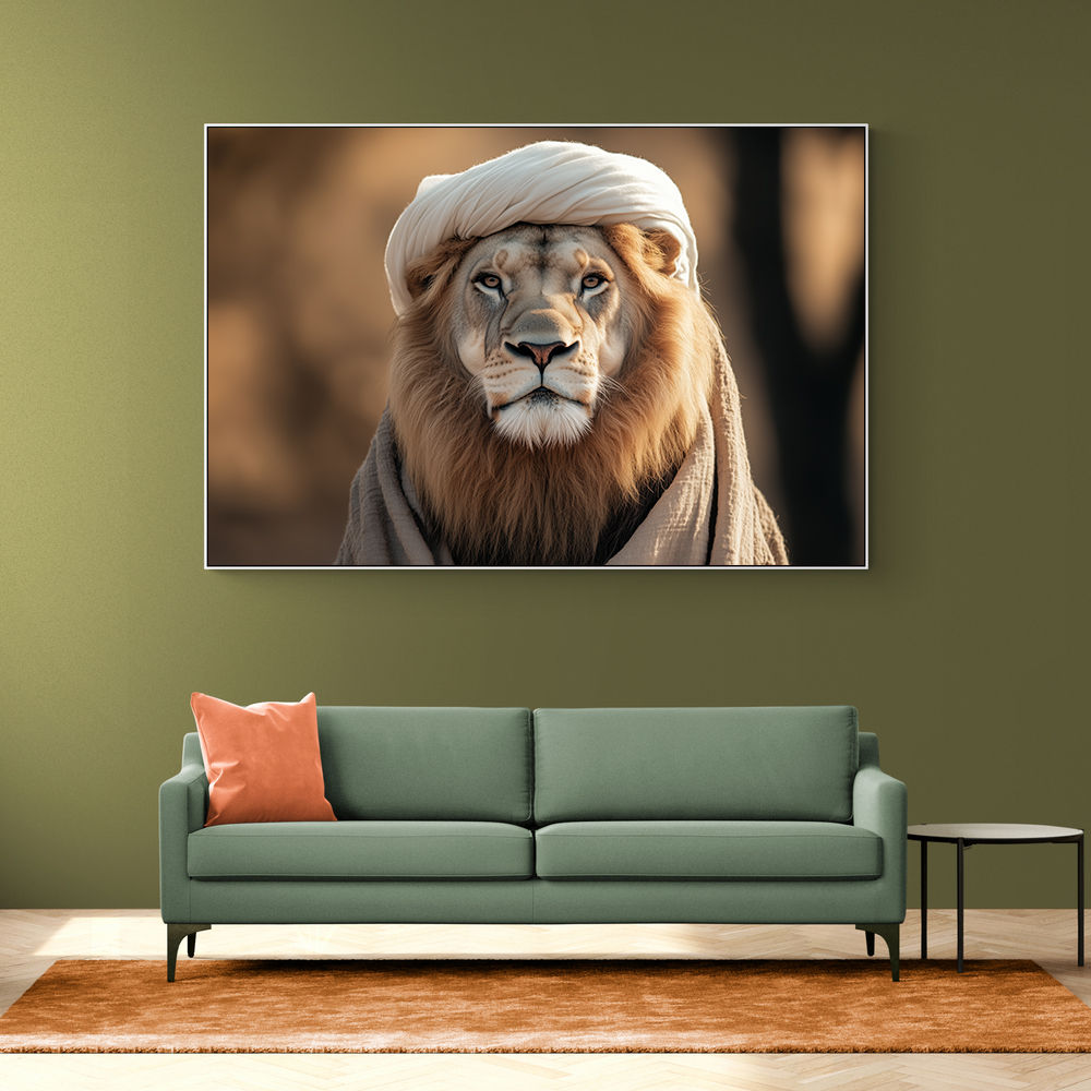 Keffiyeh Lion Wall Art