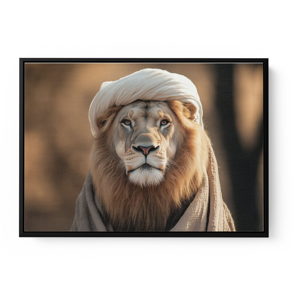 Keffiyeh Lion Wall Art