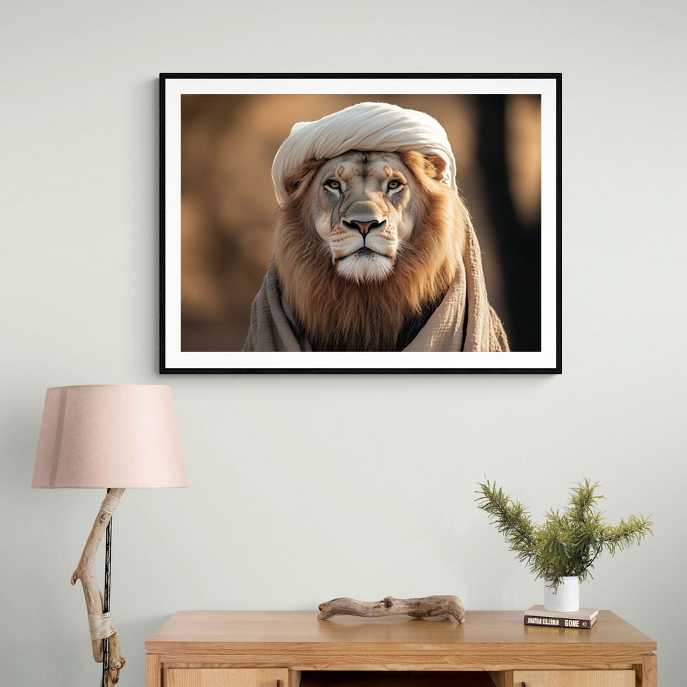 Keffiyeh Lion Wall Art