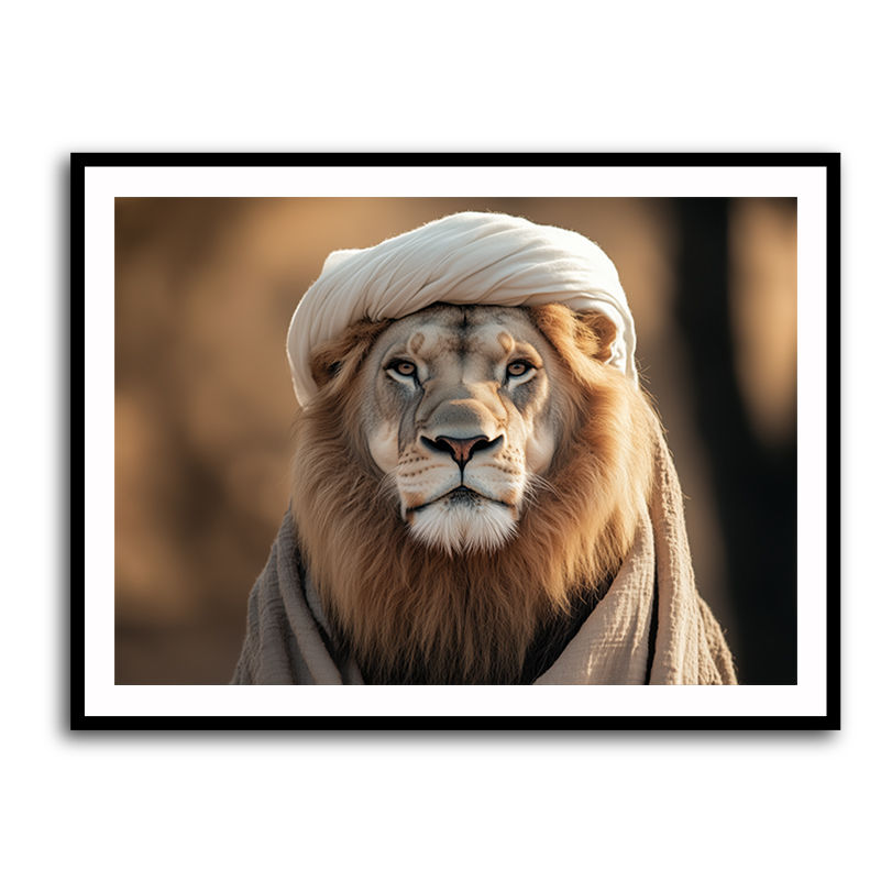 Keffiyeh Lion Wall Art