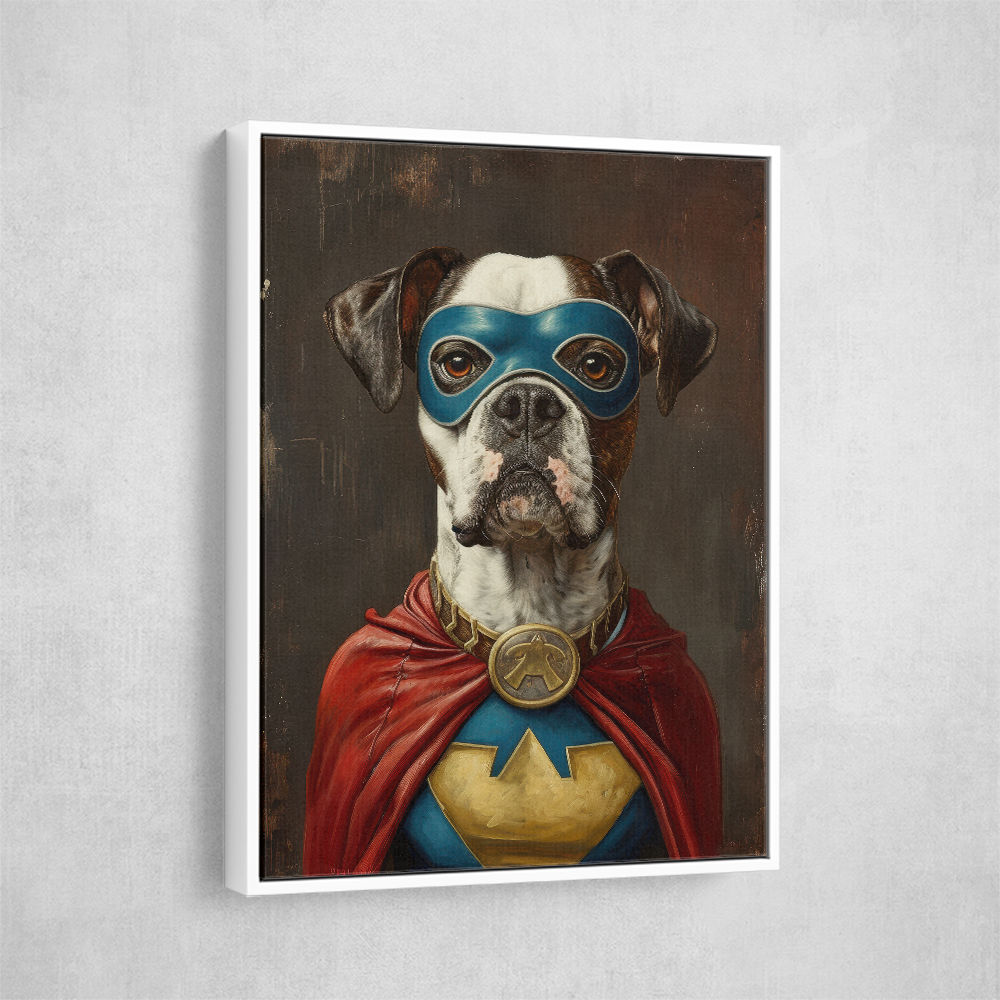 Boxer Dog Superhero