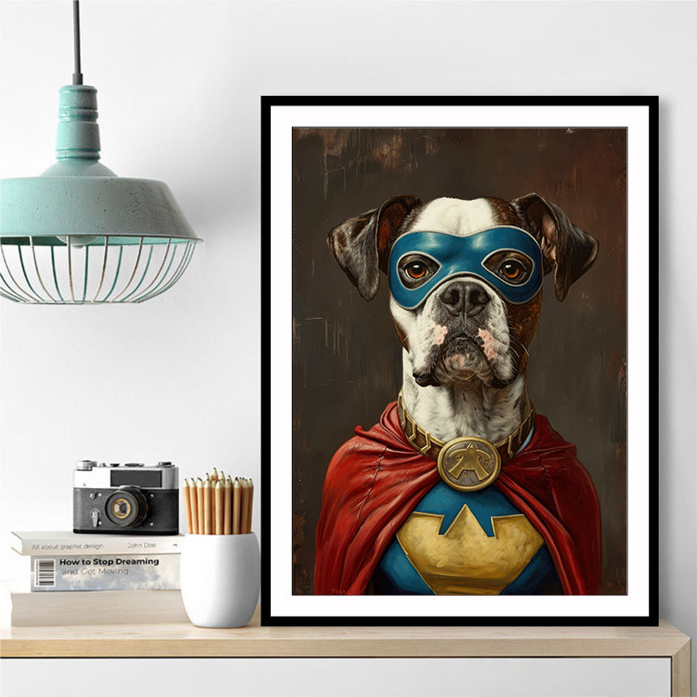 Boxer Dog Superhero