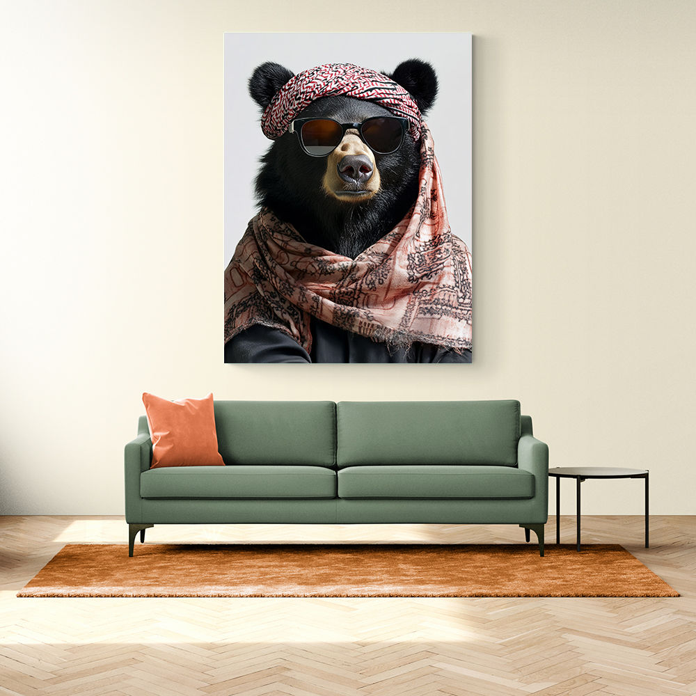 Keffiyeh Black Bear