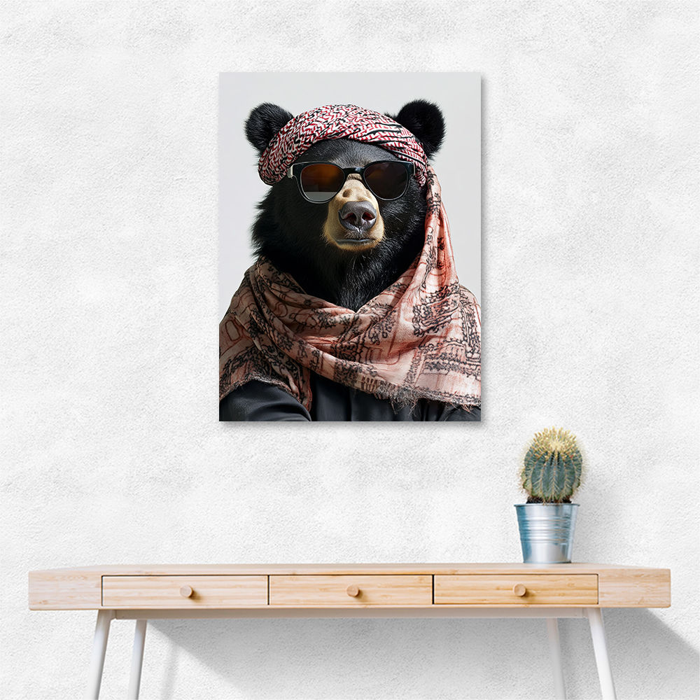 Keffiyeh Black Bear