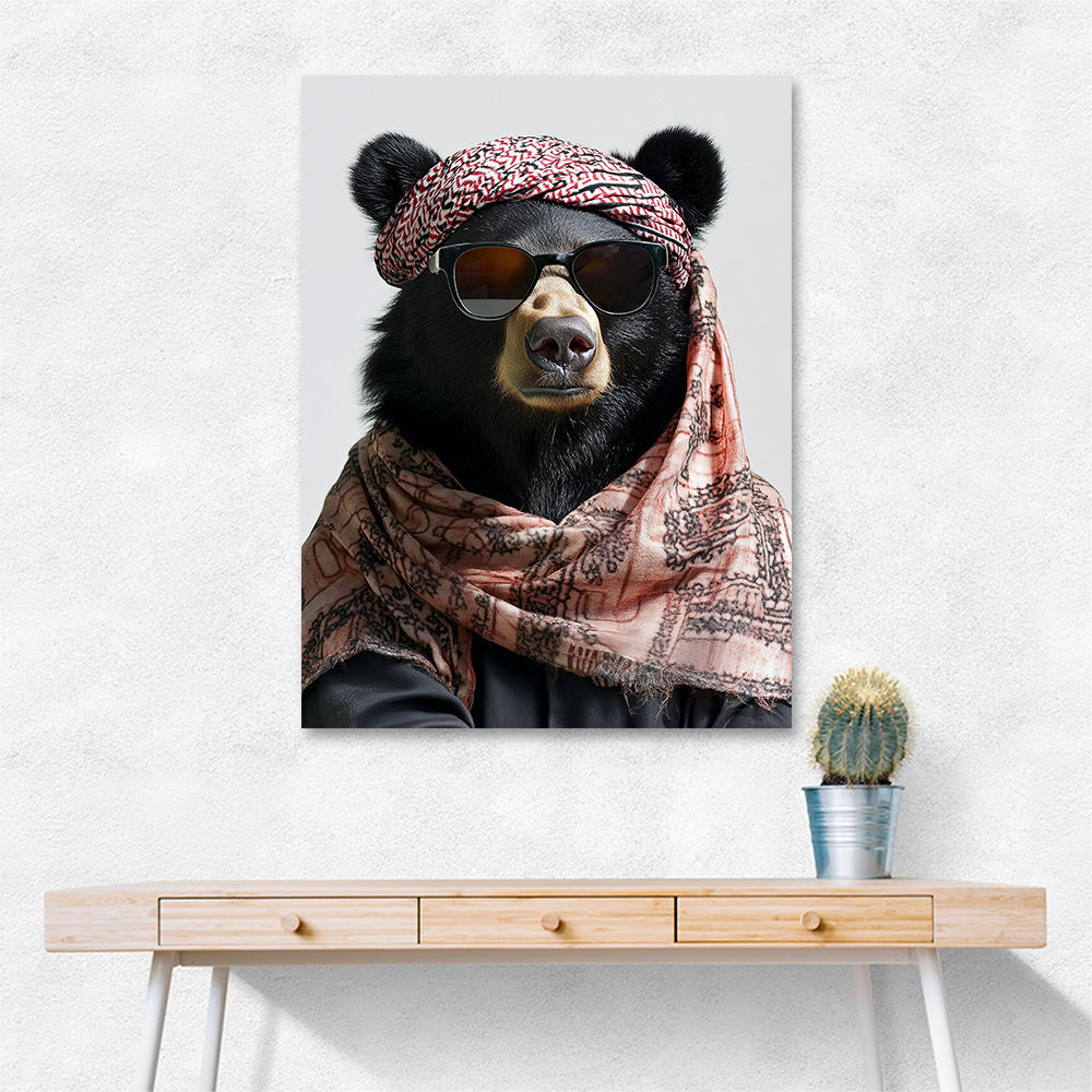Keffiyeh Black Bear