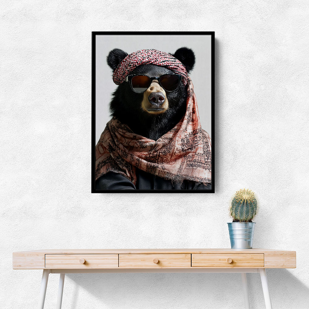 Keffiyeh Black Bear