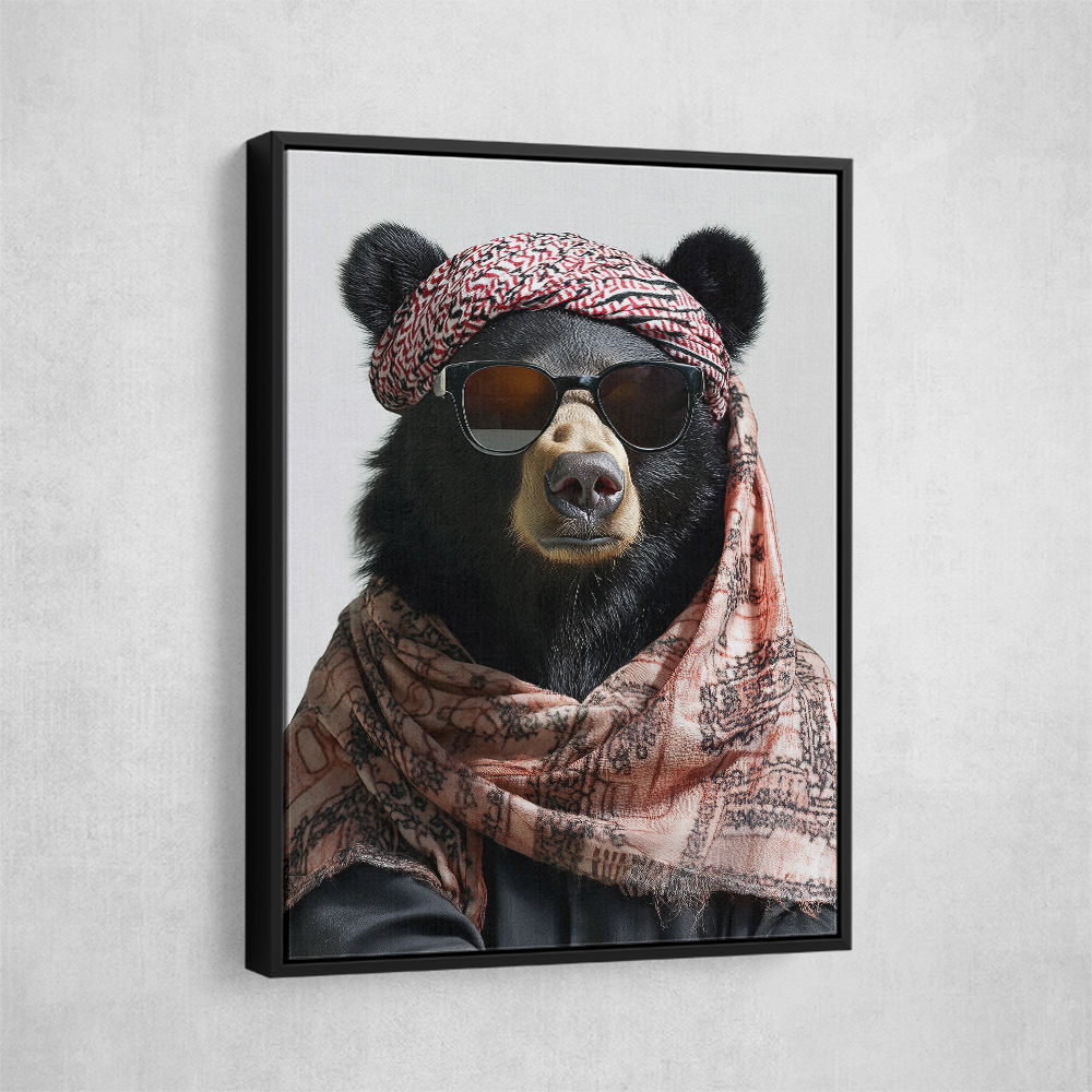 Keffiyeh Black Bear