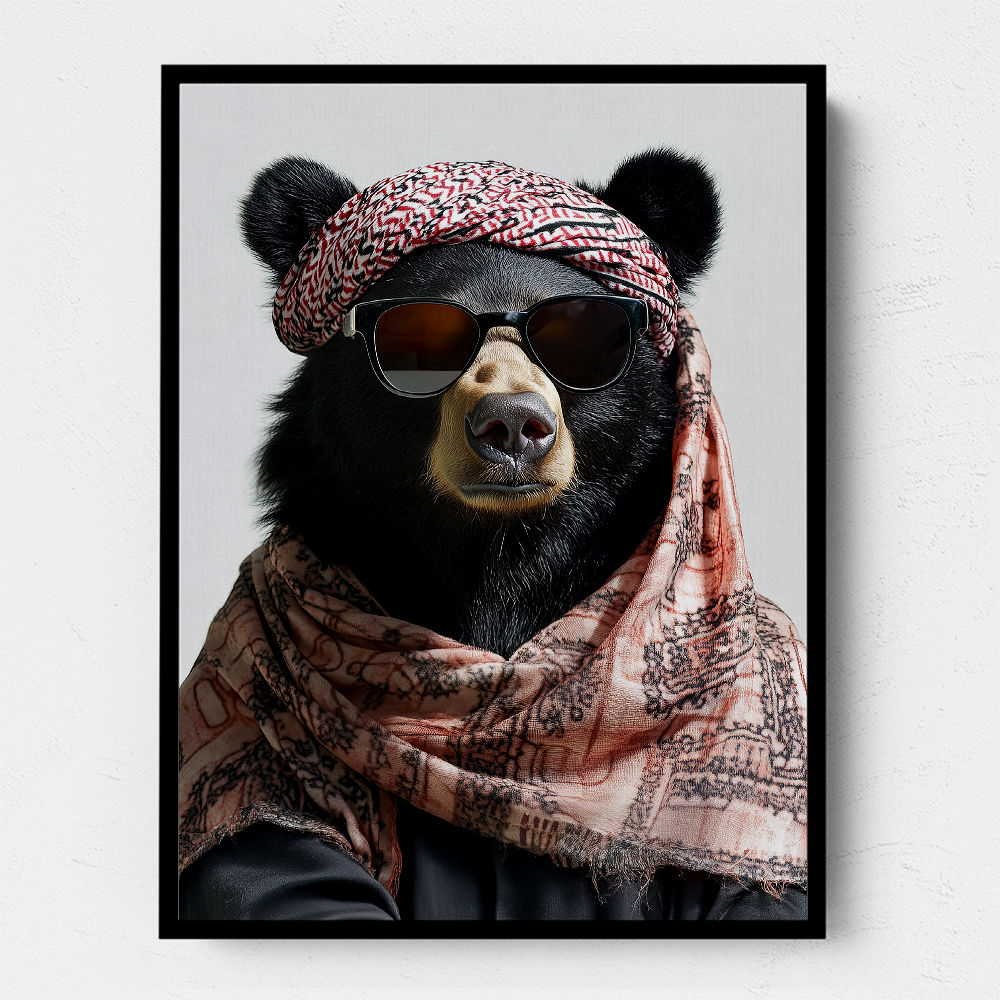 Keffiyeh Black Bear