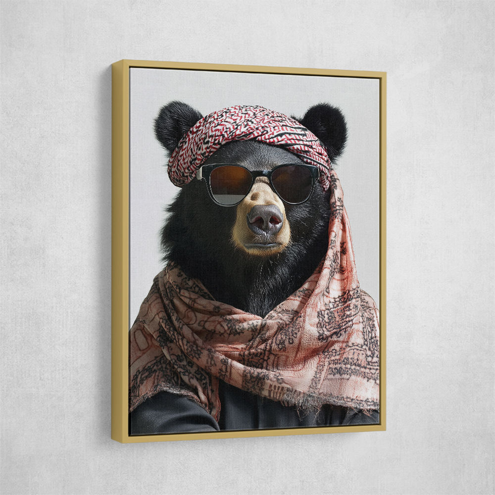 Keffiyeh Black Bear