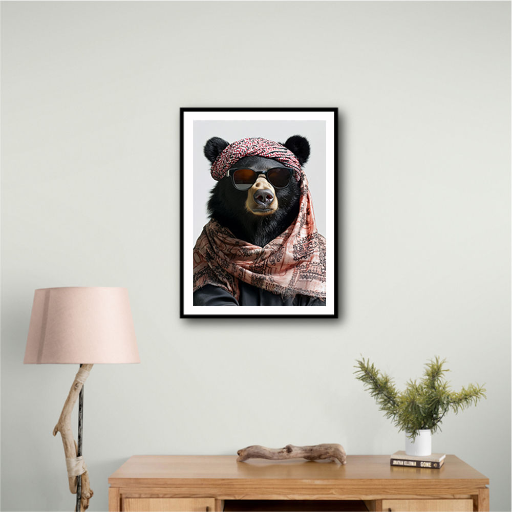 Keffiyeh Black Bear