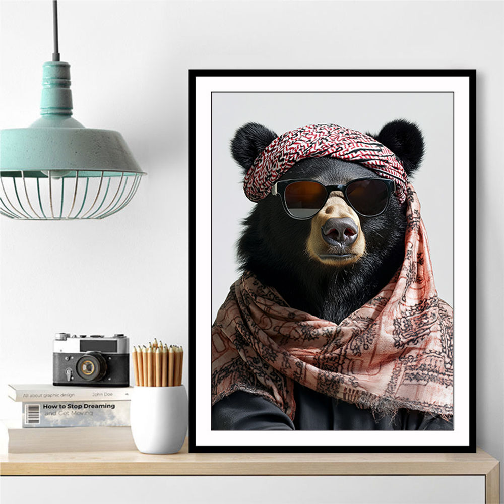 Keffiyeh Black Bear