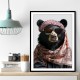 Keffiyeh Black Bear