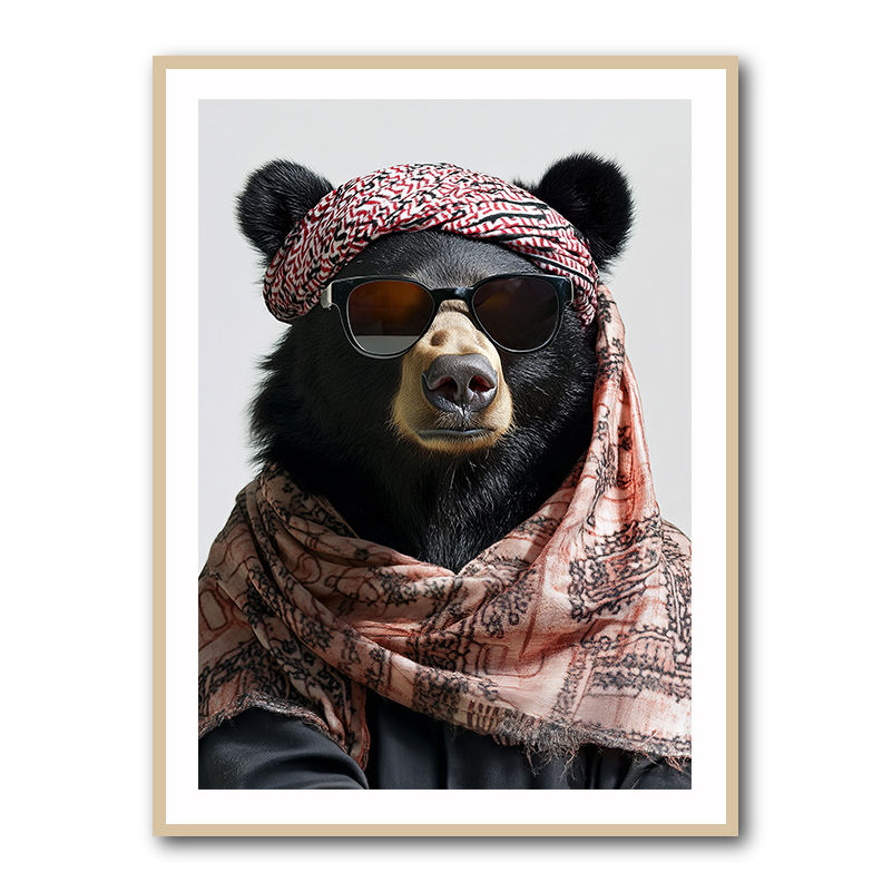 Keffiyeh Black Bear
