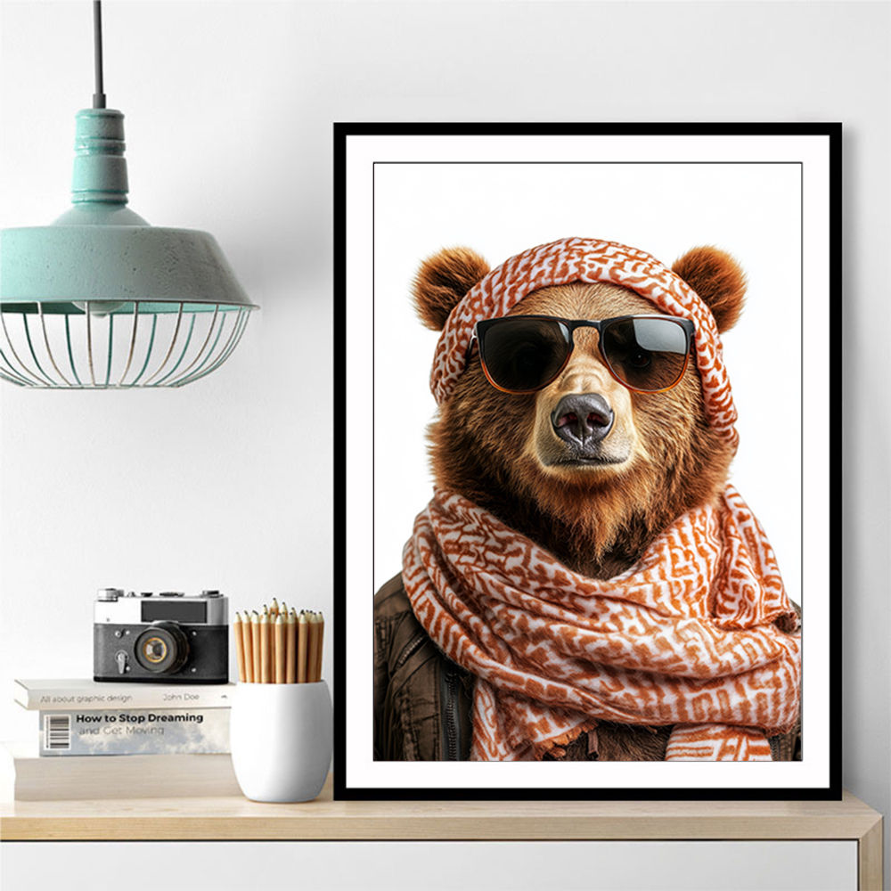 Keffiyeh Brown Bear