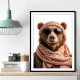 Keffiyeh Brown Bear