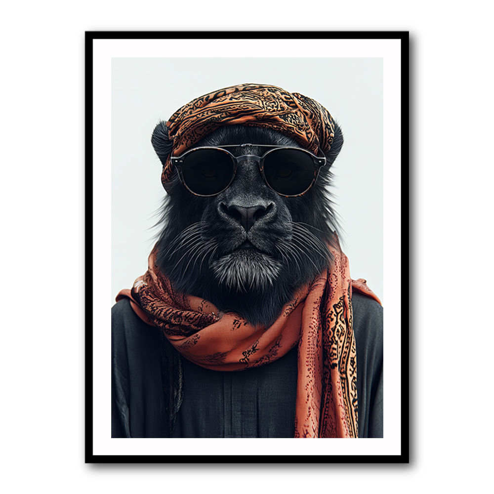 Black Lion Keffiyeh 2