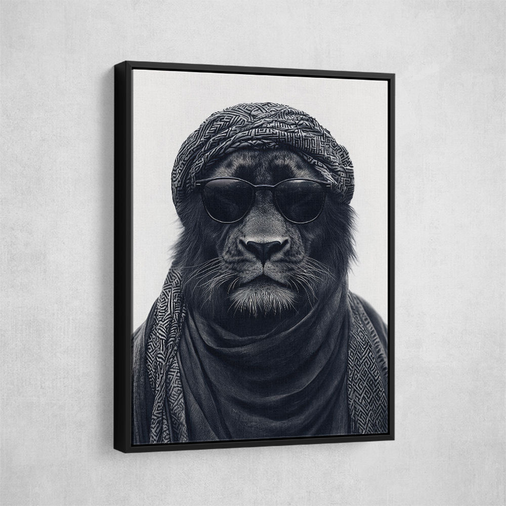 Black Lion Keffiyeh 4
