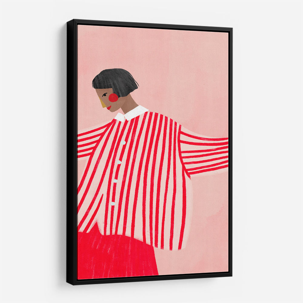 The Woman With the Red Stripes
