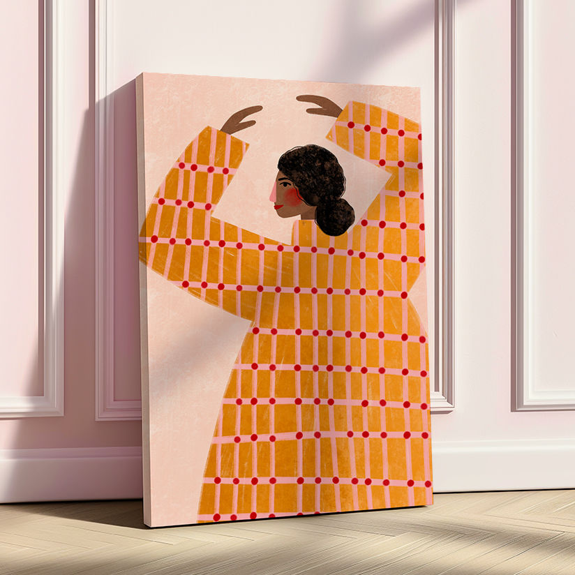 The Woman With the Checked Dress