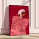 The Woman With the Red Stripes