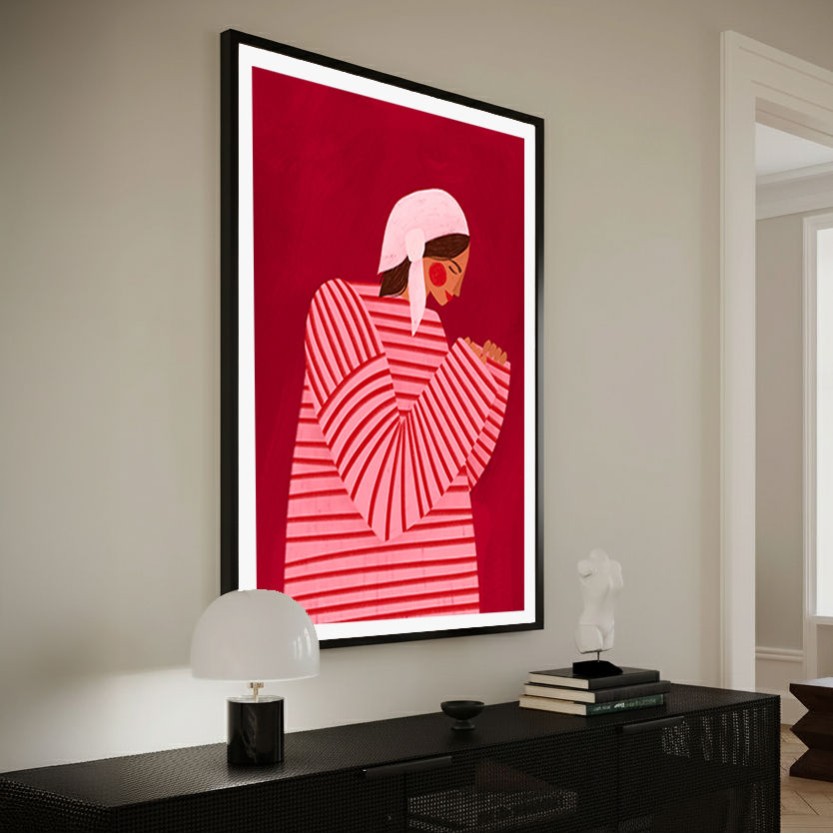 The Woman With the Red Stripes