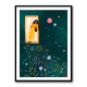 Yellow Dress Leans From A Window