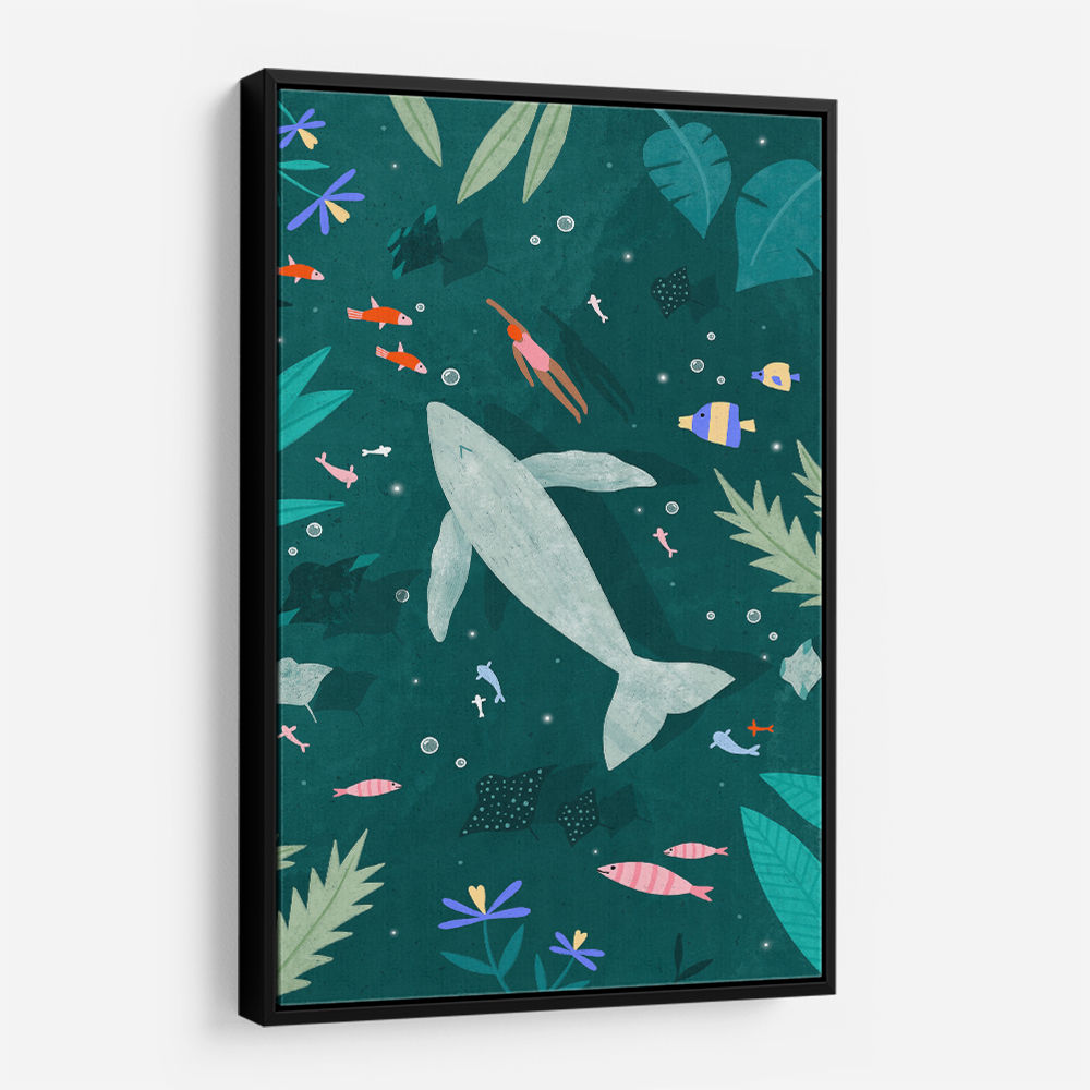Swimming with a Whale