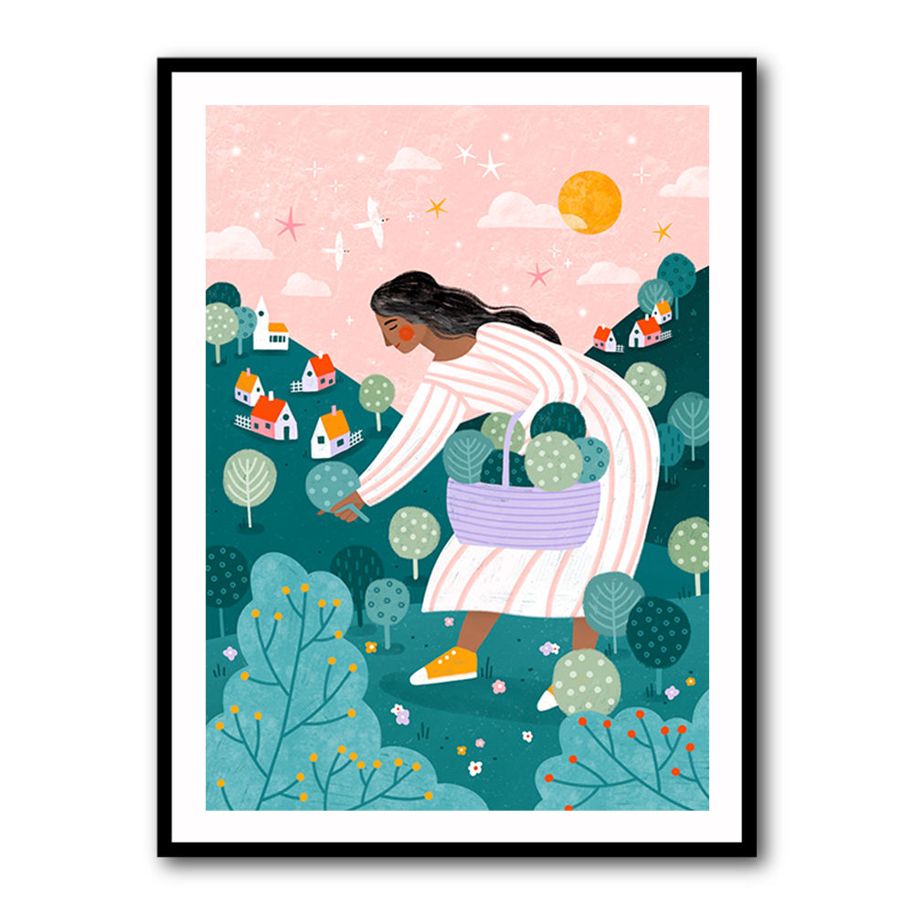A Woman Tree Picking