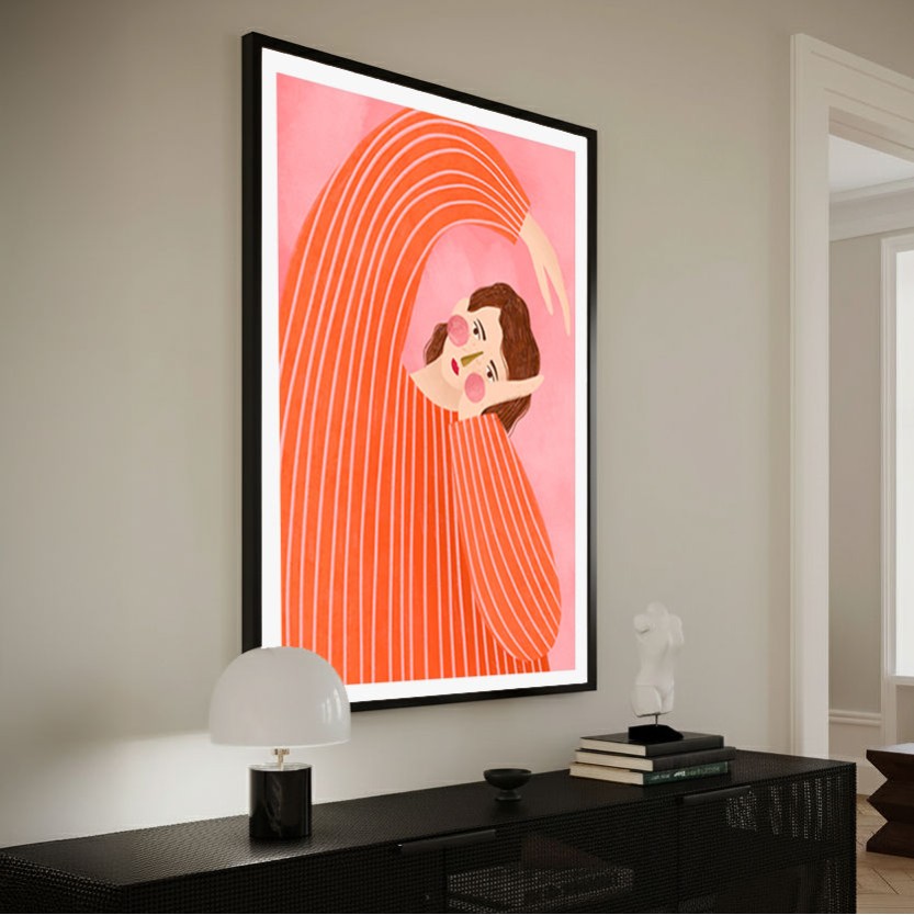The Woman With the Orange Dress