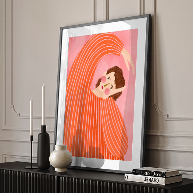 The Woman With the Orange Dress