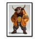 Bitcoin Black Bull 3 Wall Art