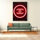Chanel Logo Neon Style