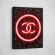 Chanel Logo Neon Style