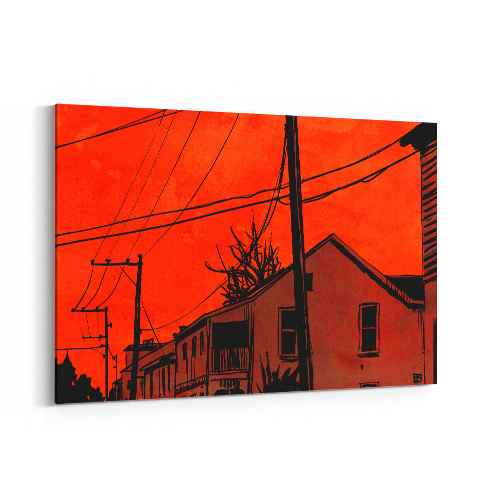 Red Sky Wall Art