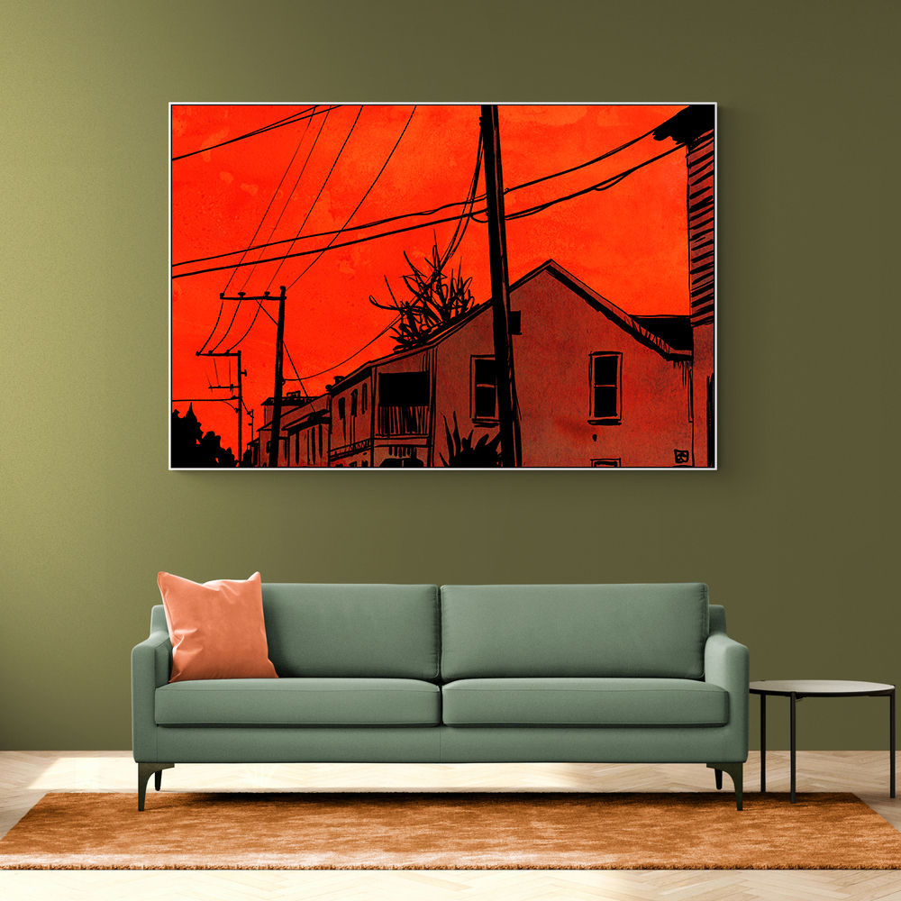 Red Sky Wall Art