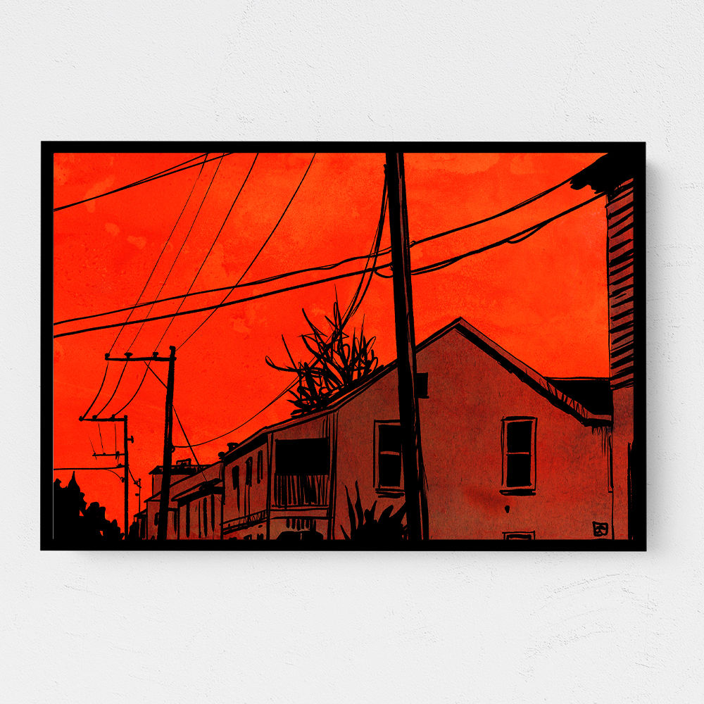 Red Sky Wall Art