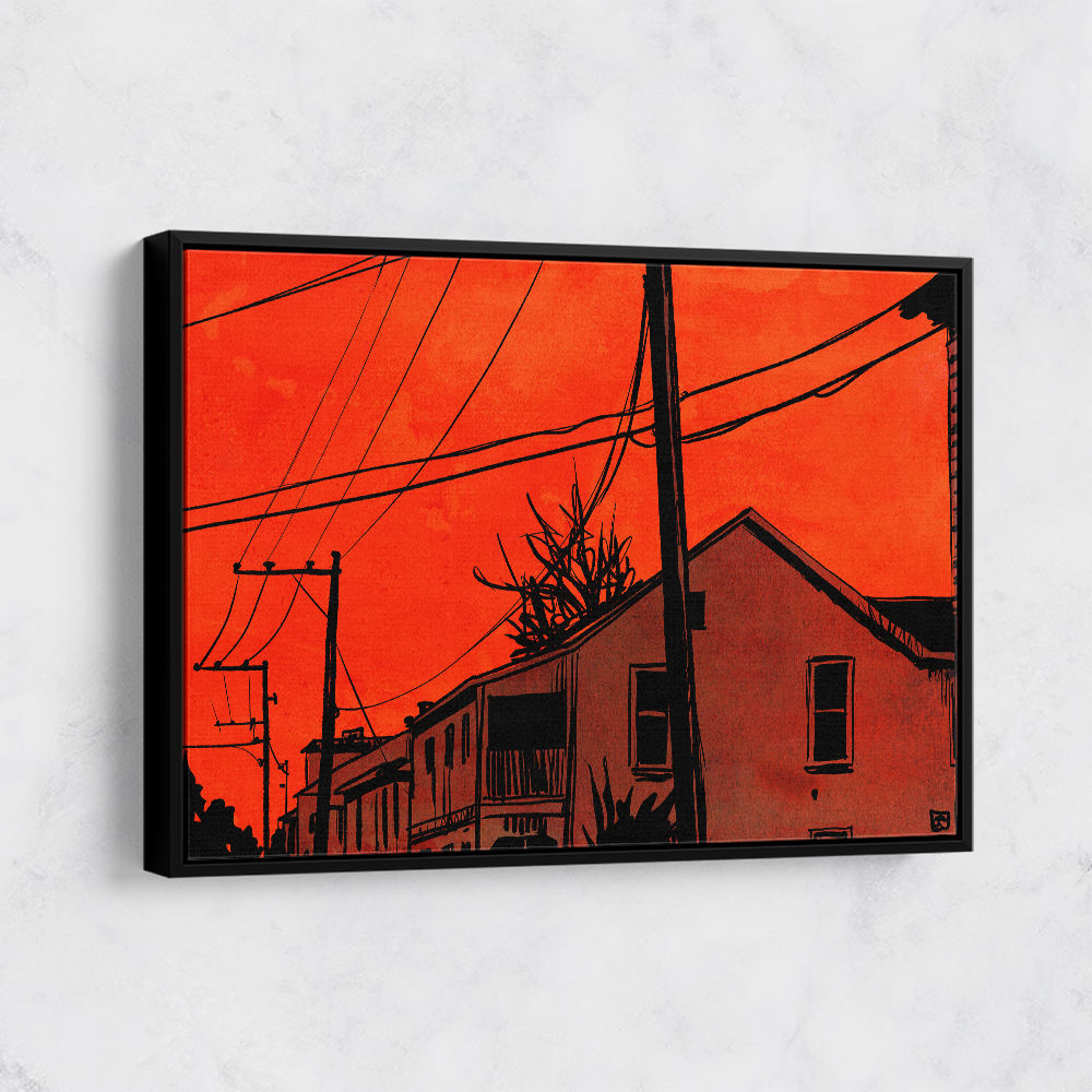 Red Sky Wall Art